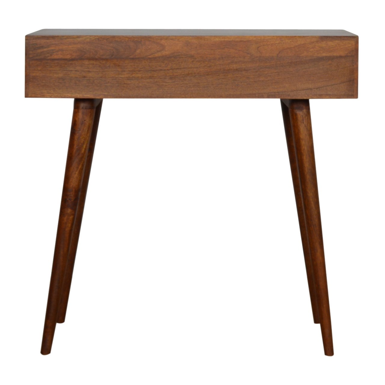 Tile Carved Chestnut Console Table