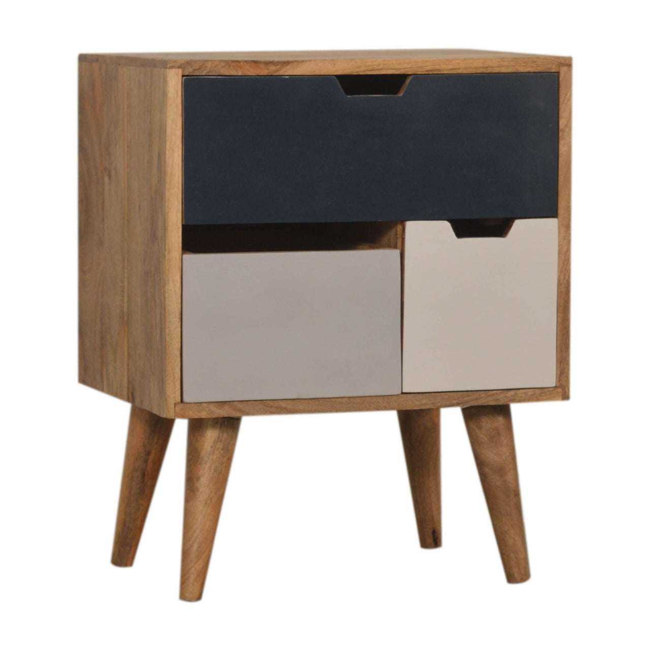 Navy Multi Bedside with Removable Drawers