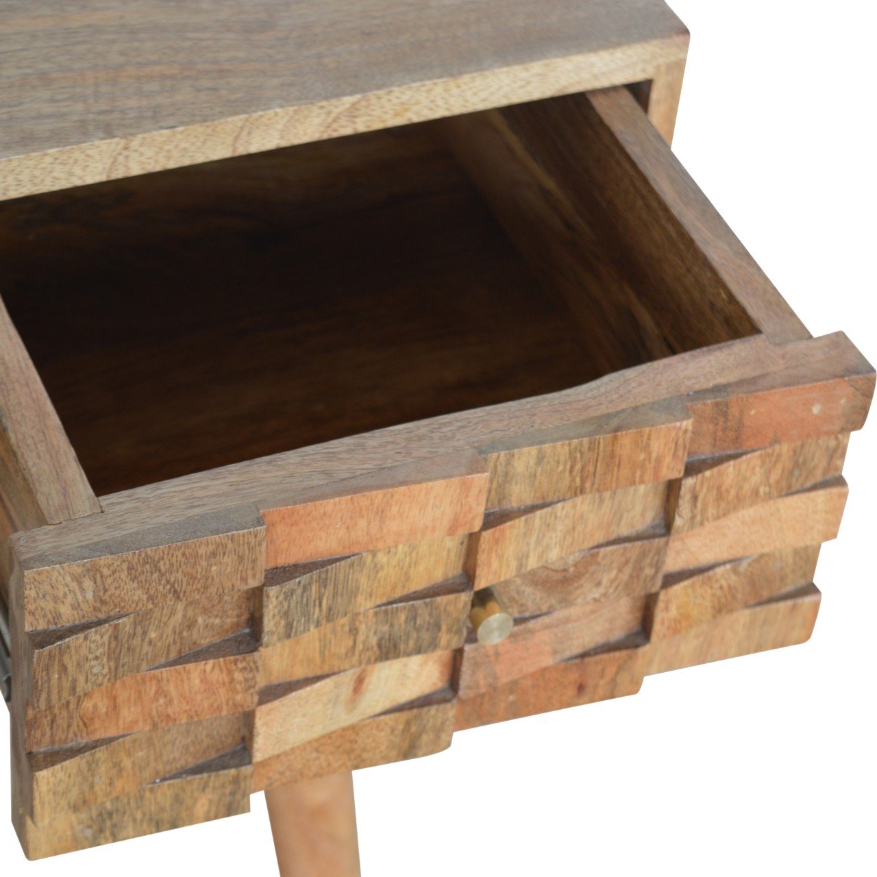 Tile Carved Writing Desk with Open Slot