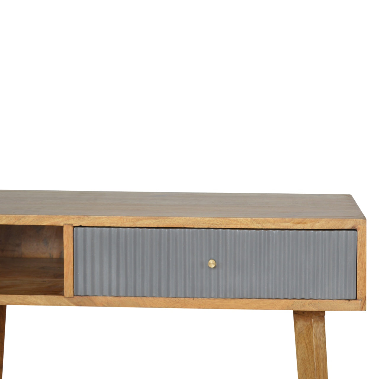 Line Grey Painted Writing Desk