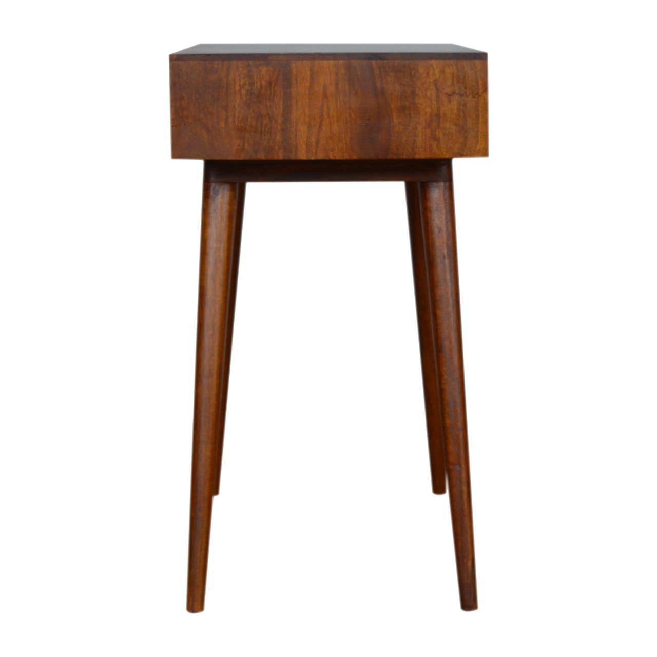 Tile Carved  Chestnut Console Table