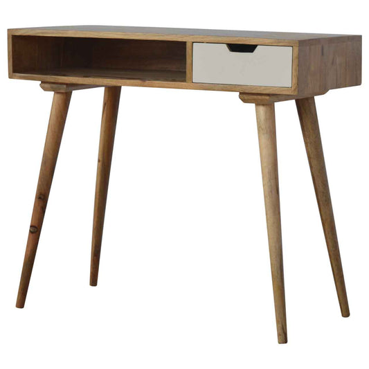 Writing Desk with White Hand Painted Drawer