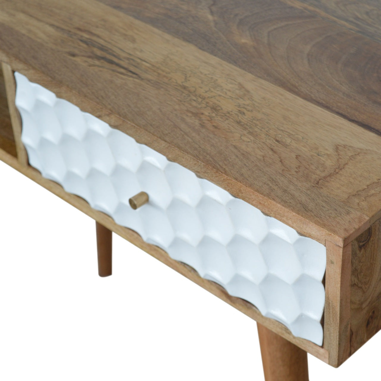 Honeycomb Carved Writing Desk